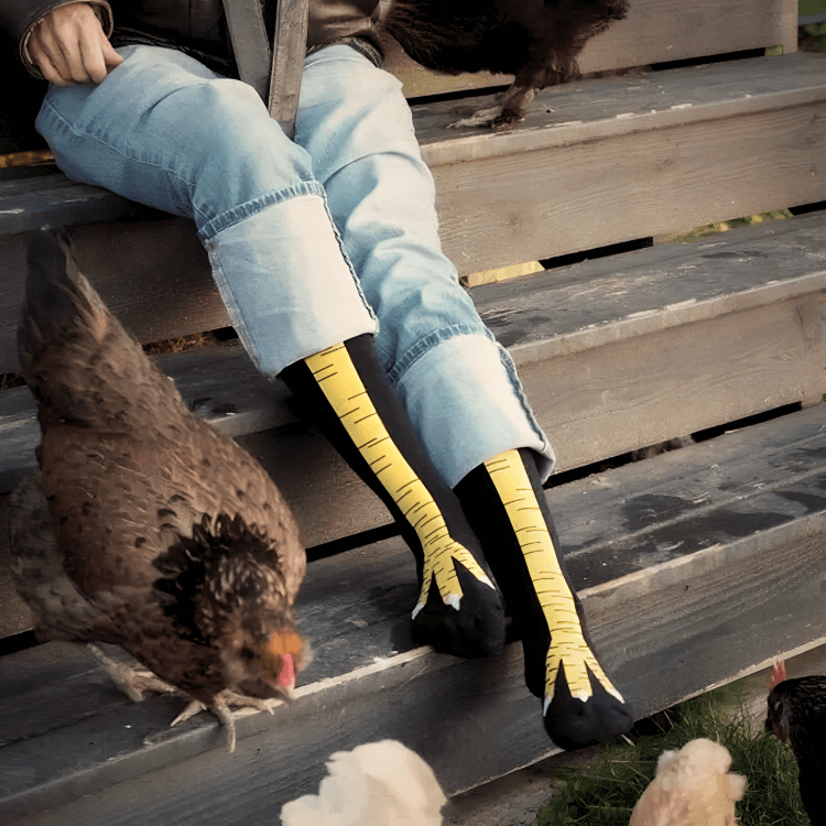 CluckFeet Funny Socks