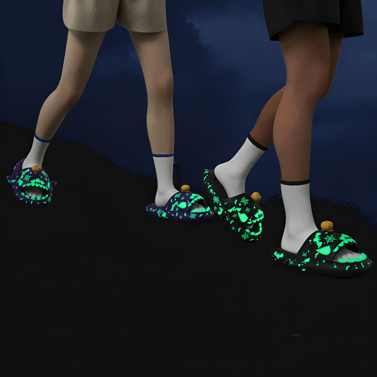 Pumpkin Shark Slippers