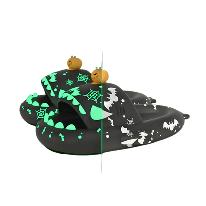 Pumpkin Shark Slippers