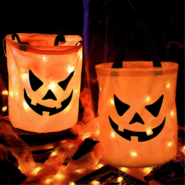 GlowPumpkin LED Trick-or-Treat Basket