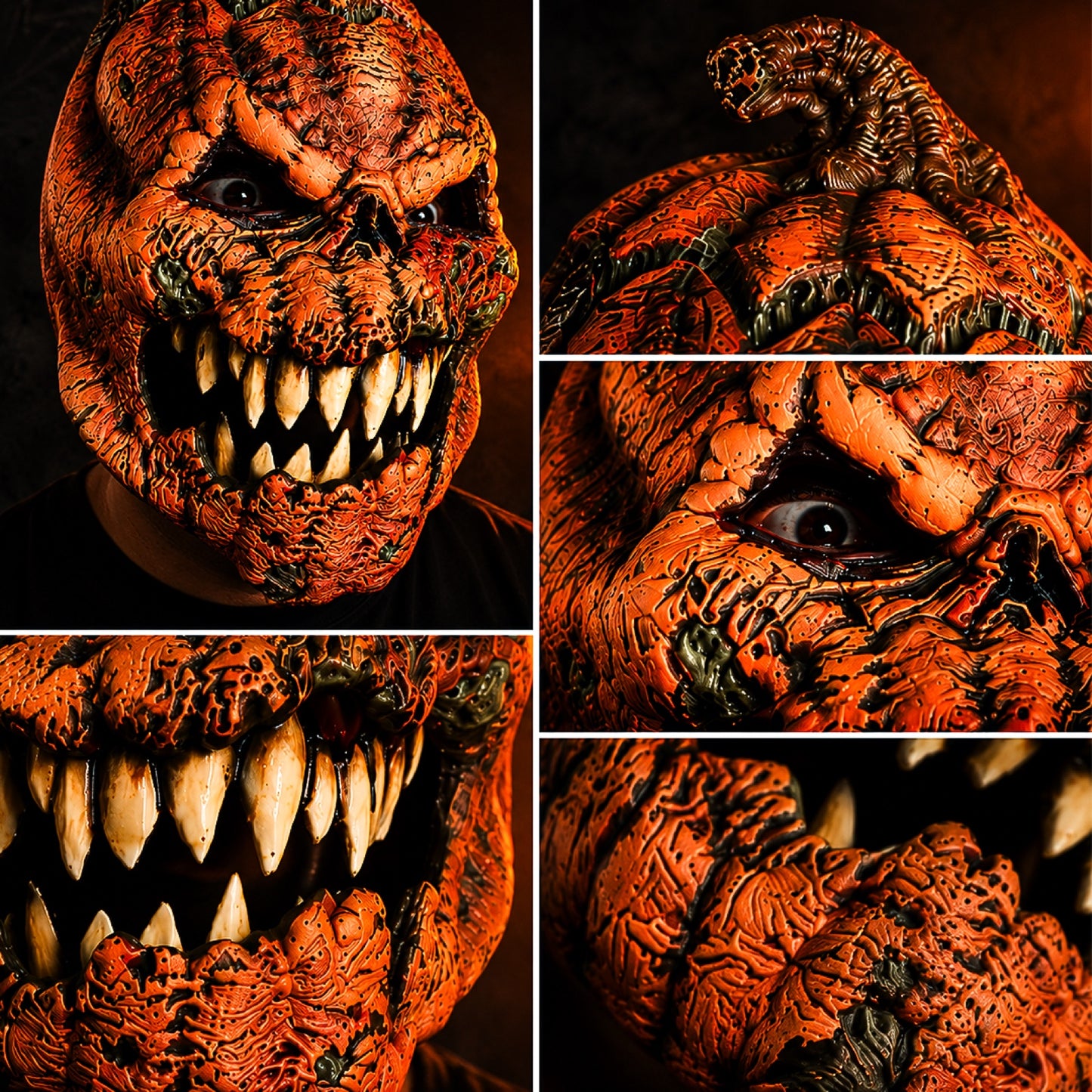 Pumpkin mask DETAIL