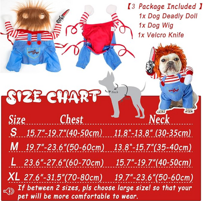 Chucky Dog Costume